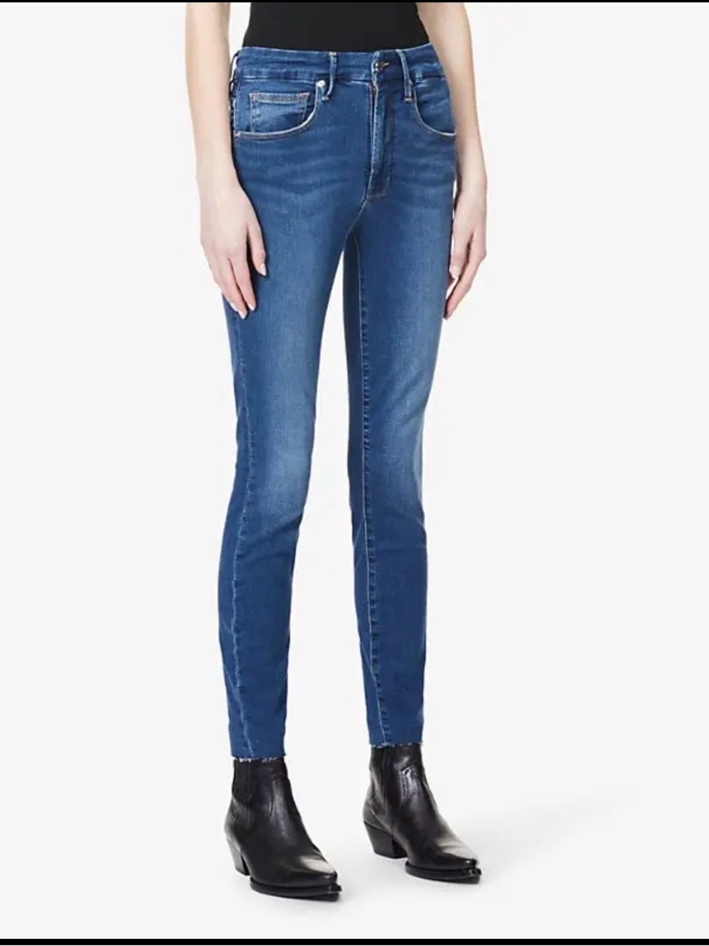 Good American Slim High-Rise Blue Women's Jeans size 16
